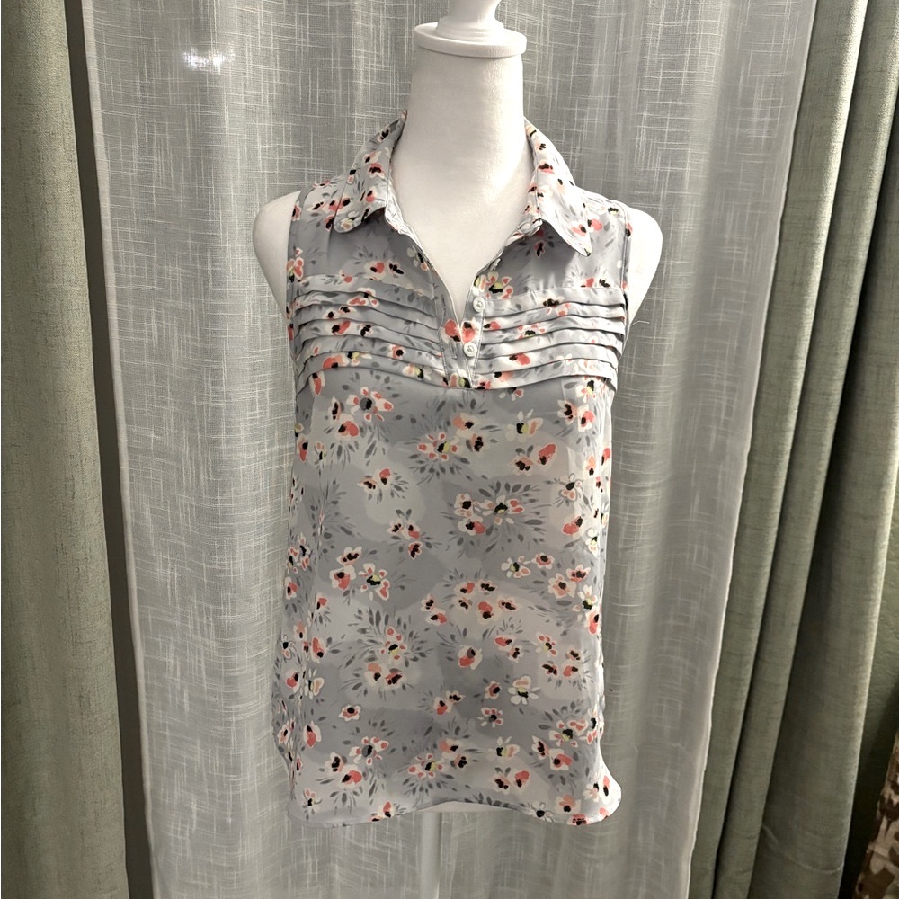 Lauren Conrad LC Women’s Top Blouse Pullover Sleeveless Lightweight Size XS - Picture 1 of 7